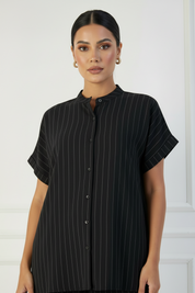 C 2236 Black Striped Travel Set