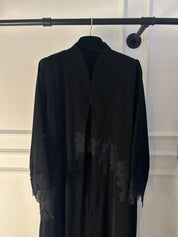 C 2238 Black Lace Abaya