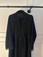 C 2240-01 Black Dantel Abaya