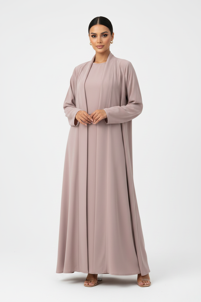 C 2241 Pale Pink Abaya