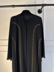 C 2246 Black Beaded Abaya