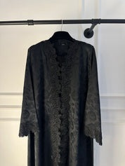 C 2249 Black Lace Abaya
