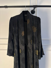 C 2273-01 Premium Black Gold Abaya