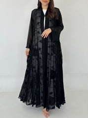 C 2280 Black Beaded Abaya