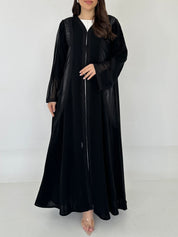 C 2281 Black Lace Abaya