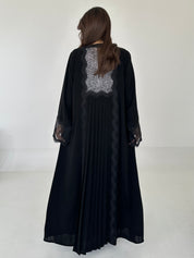 C 2283 Black Lace Abaya