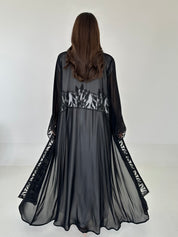 C 2300 Black Lace Abaya
