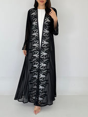 C 2300 Black Lace Abaya