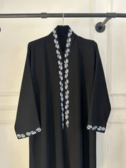 C 2311 Black Embroidered Abaya