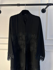 C 2321 Black Lace Abaya