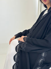 C 2330 Black Lace Abaya