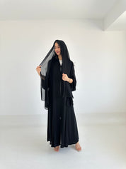 C 2345 Black Lace Abaya