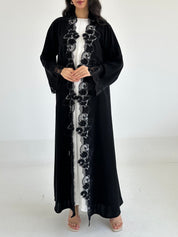 C 2354 Black Lace Abaya