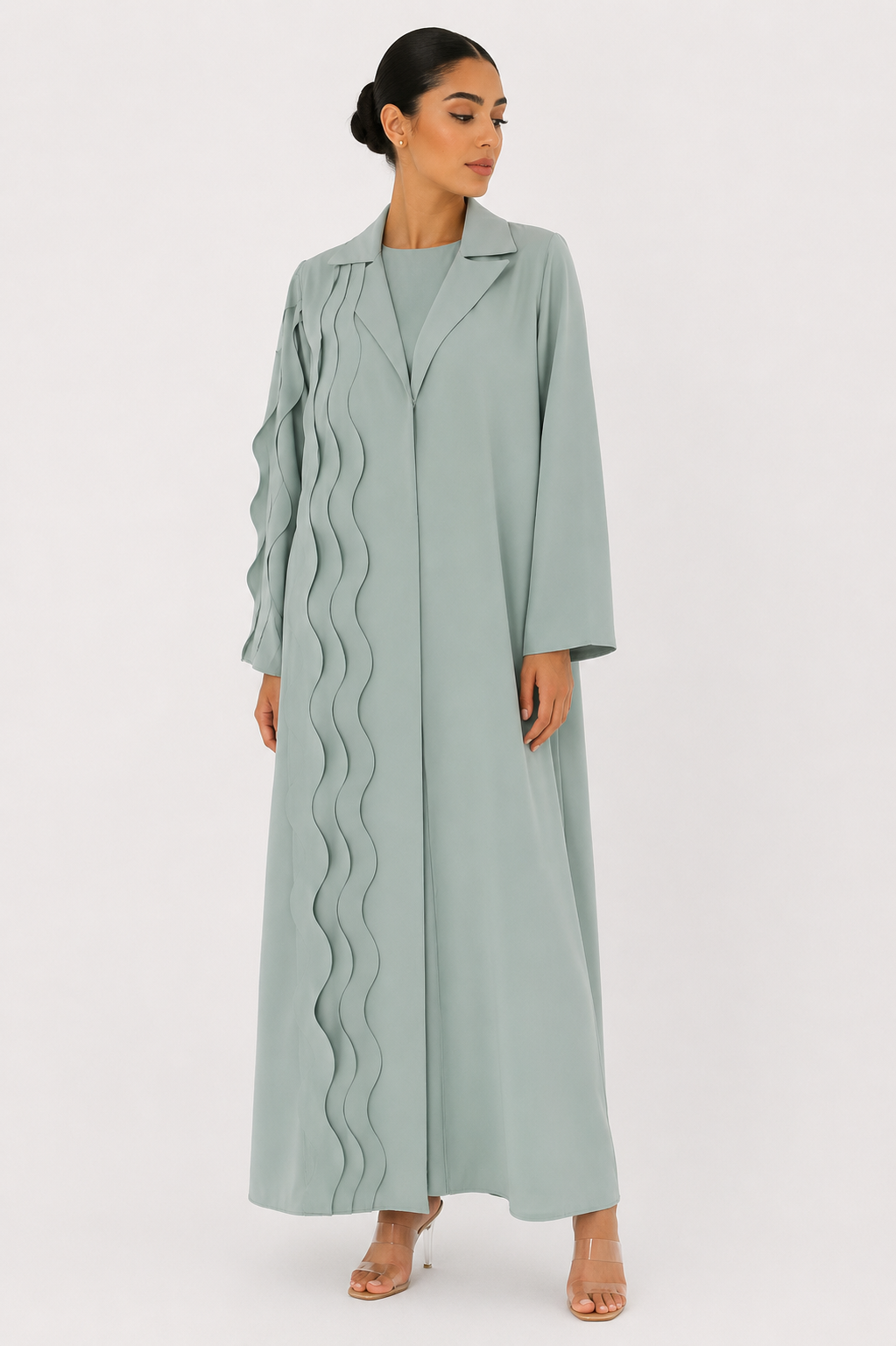 C 2359 Light Teal Abaya