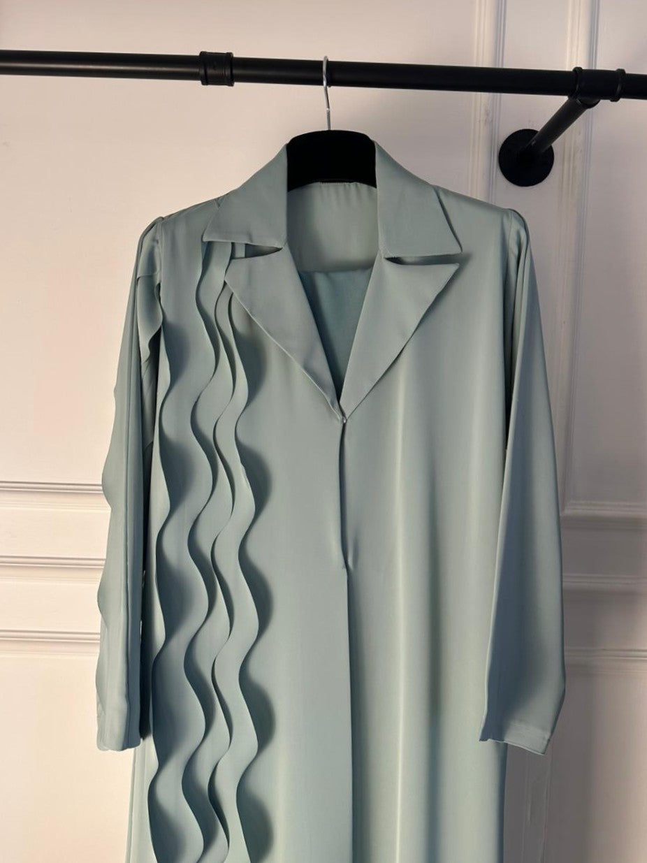 C 2359 Light Teal Abaya