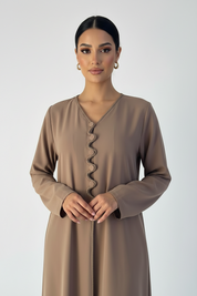 C 2362 Taupe Abaya