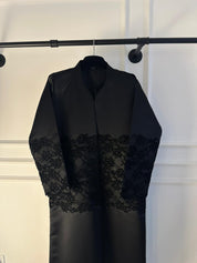 C 2371-03 Black Dantel Abaya