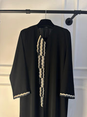 C 2372 Black Beaded Abaya