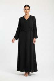 C 2374 Black Bow Abaya
