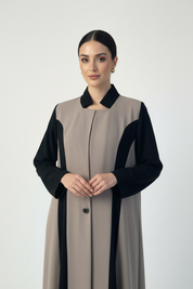 C 2376 Dark Beige Abaya