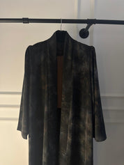 C 2380 Brown Tie Dye Abaya