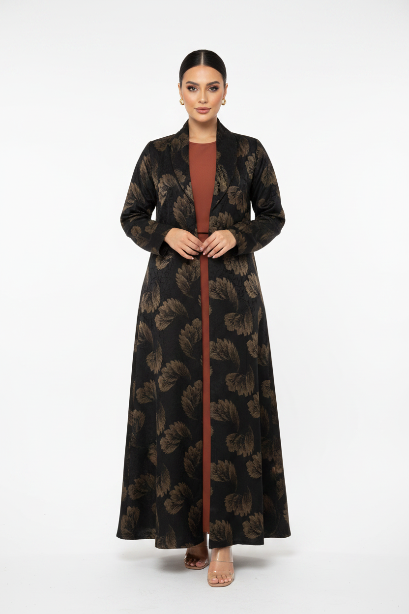C 2381-02 Black Bronze Abaya
