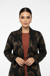 C 2381-02 Black Bronze Abaya