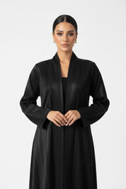 C 2382 Black Striped Abaya