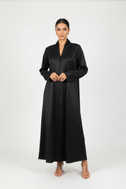C 2383 Black Striped Abaya