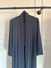 C 2387-02 Premium Navy Dots Abaya
