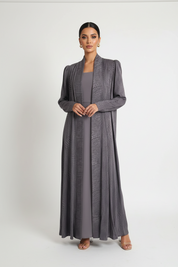 C 2388-01 Grey Swirls Abaya