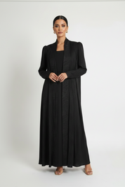 C 2388-02 Black Swirls Abaya