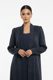 C 2388-03 Navy Swirls Abaya