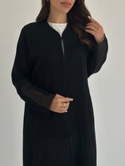 C 2393 Black Lace Abaya