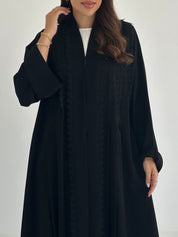C 2395 Black Lace Abaya