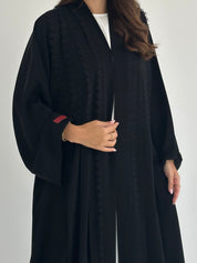 C 2395 Black Lace Abaya