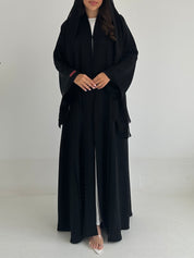 C 2395 Black Lace Abaya