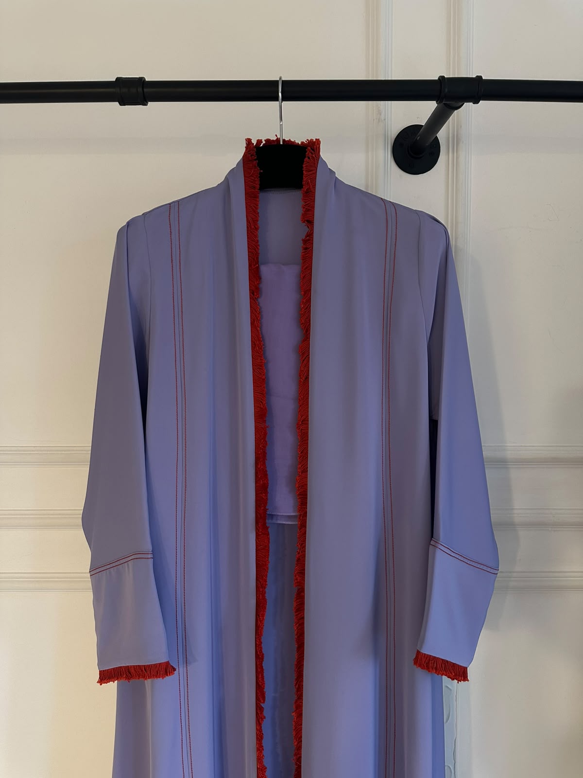 C 2438 Lavender Tassels Abaya