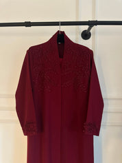 C 2439 Maroon Abaya