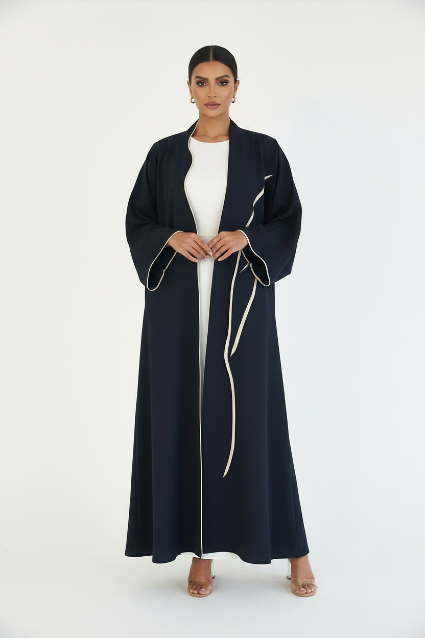 C 2443 Navy Blue Abaya