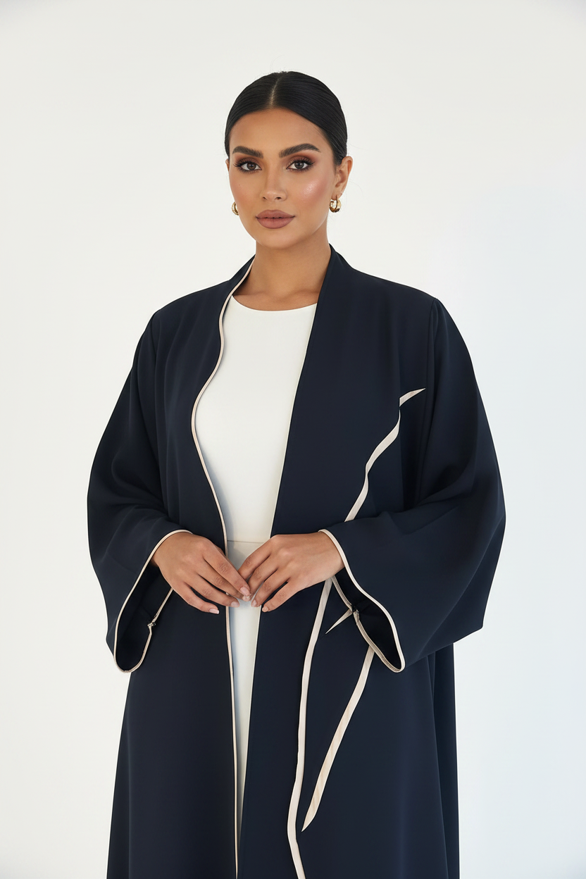 C 2443 Navy Blue Abaya