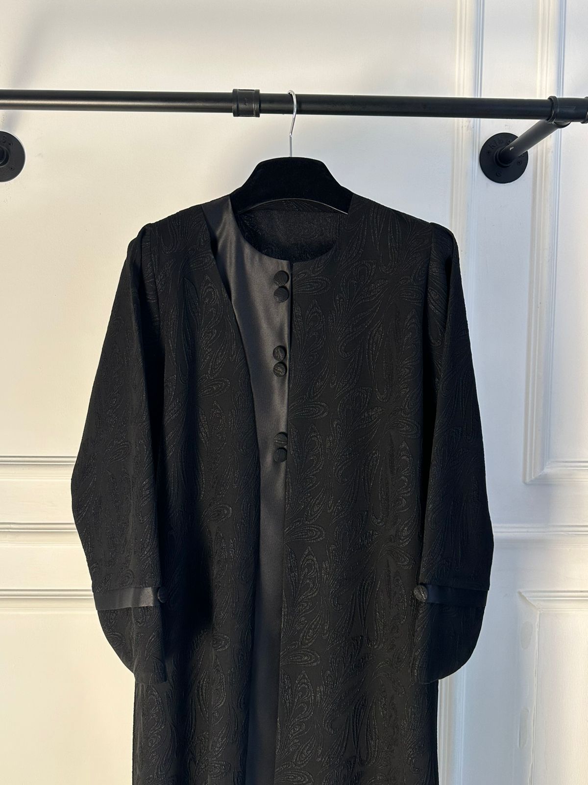 C 2448 Black Work Abaya