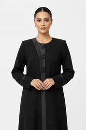C 2448 Black Work Abaya