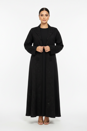 C 2449 Black Beaded Work Abaya