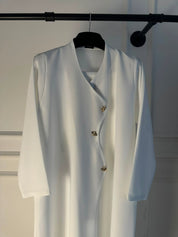 C 2453-01 White Abaya