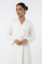 C 2453-01 White Abaya