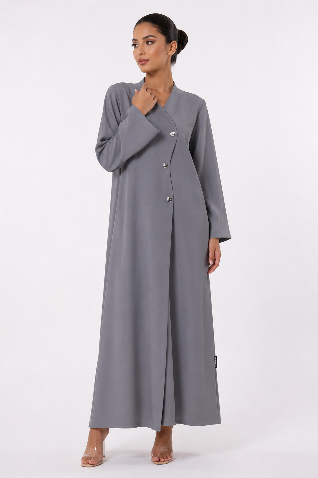 C 2453-03 Grey Abaya