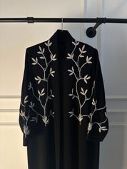 C 2456 Black Beaded Abaya