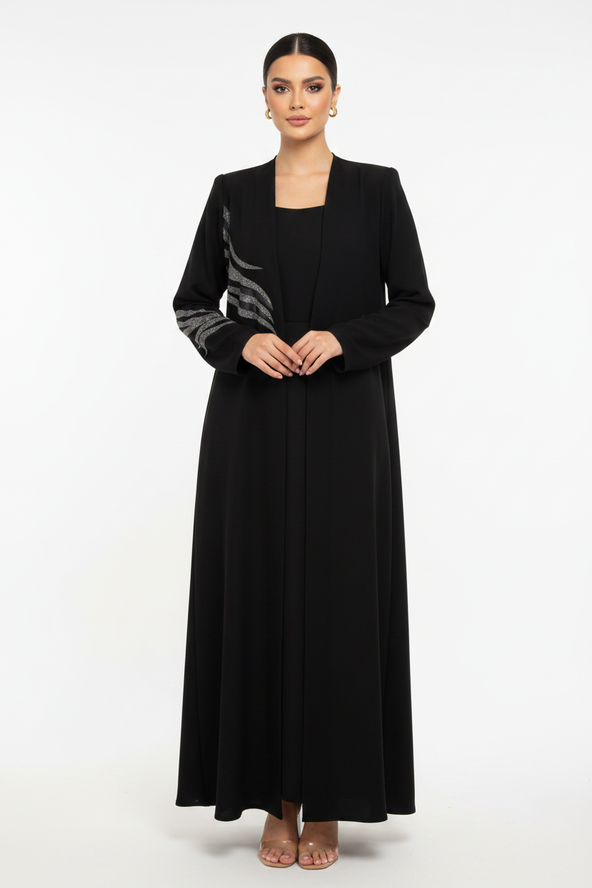 C 2457 Black Abaya