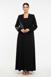 C 2457 Black Abaya